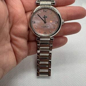 Coach pink face watch